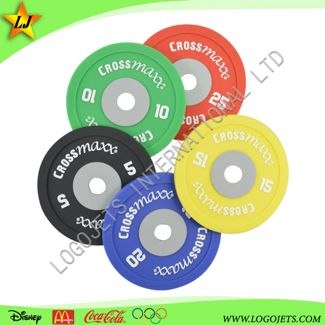 Promotion Gift Customized PVC Silicone Coasters for Cup Non-Slip