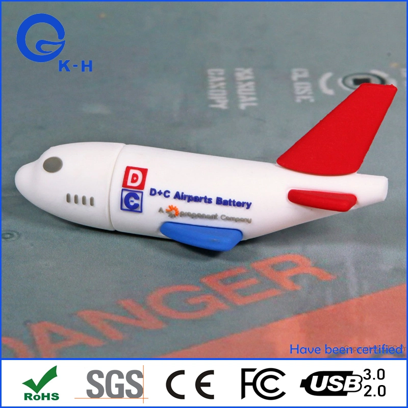 PVC Air Company Airplane Aircraft Shape USB Flash Pendrive 2GB 4GB 8GB