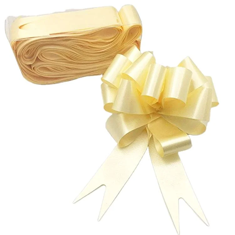 Christmas Gift Plastic Ribbon Pull Bows for Wedding Party (3*120cm) Wedding Party Decoration Bows with Ribbon (3*120cm)