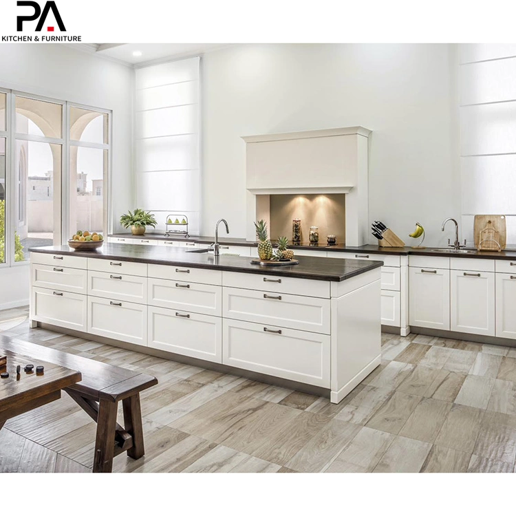 Classic High End Wooden Modern Shaker Style Kitchen