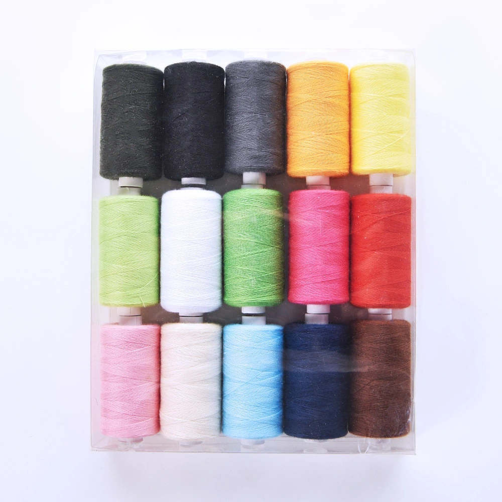 Wholesale 40/2 15g Sewing Thread Multi Color Small Cone 100% Polyester Sewing Thread Set