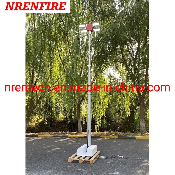 Roof Top Mounted Pneumatic Telescopic Mast Light 4.5m Pneumatic Telescopic Mast Inside Wires