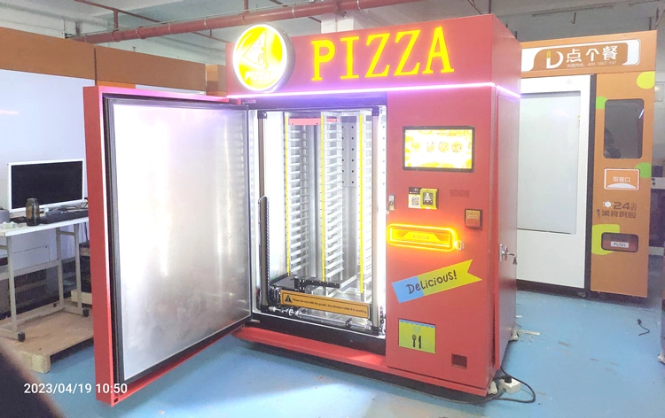 Pizza caliente para la venta Máquina expendedora Máquina automática de pizza