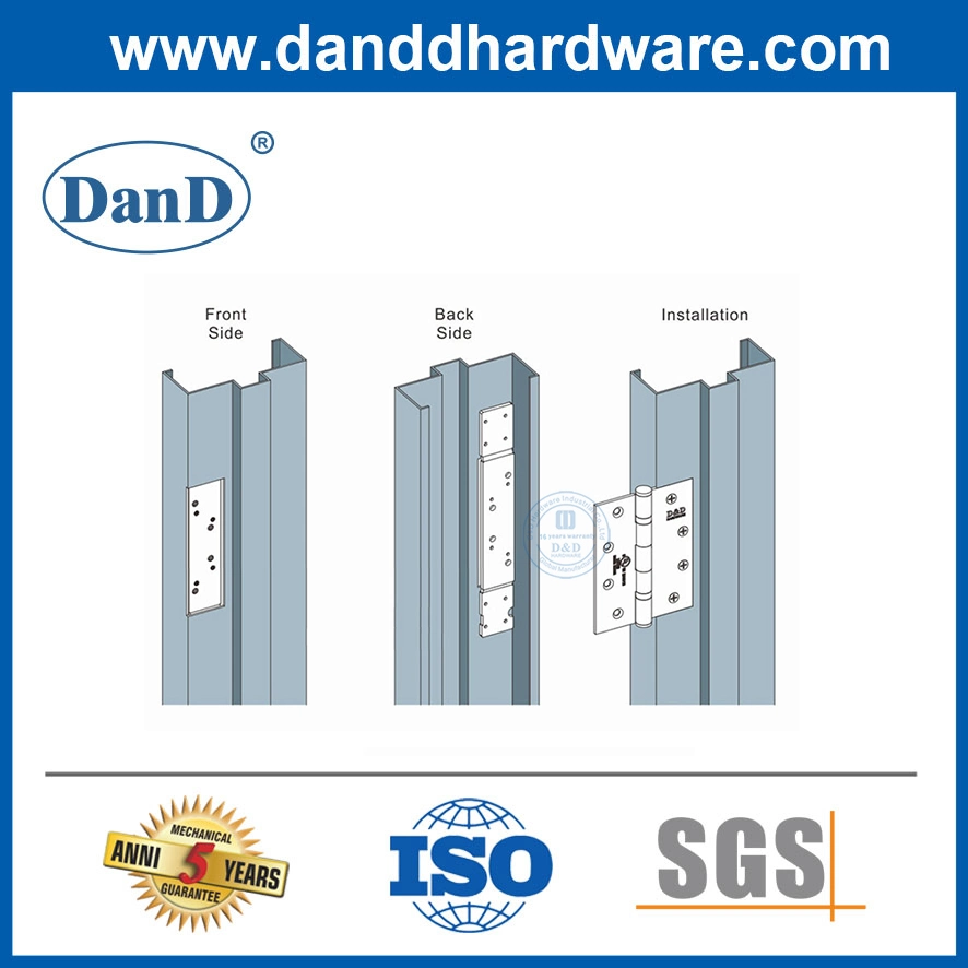 4 Inch Door Ironmongery Hinge Reinforcement Plate for Hole Spacing