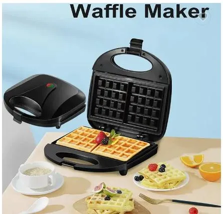 Non-Stick pastel de la tuerca de pino de grado alimentario molde para hornear hogar Mini Waffle Maker