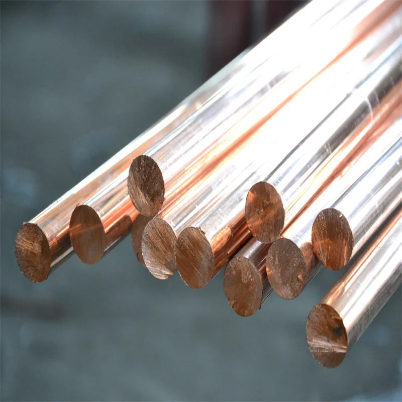 99.99% China Pure Copper C1100 T2 Tp1 Brass Round Bar Copper Bar Price Per Kg