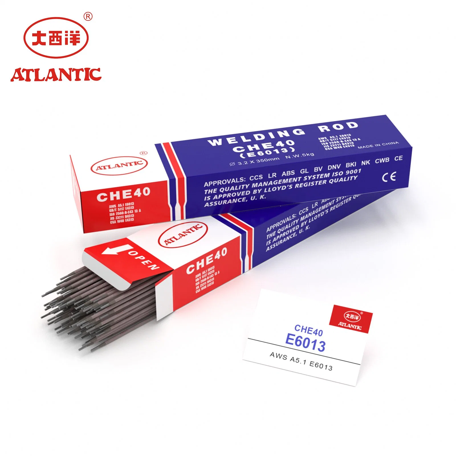 Atlantic Top 1 Welding Consumables China Supplier Good Quality 6013 Welding Electrode TIG Arcwelding Rod