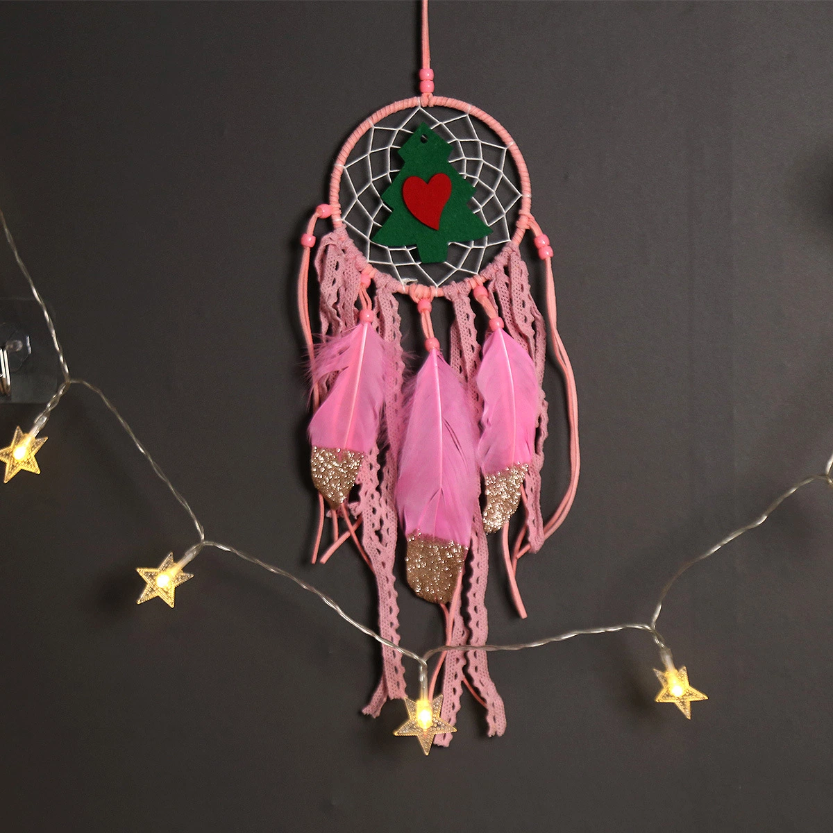 Europe Christmas Decorative Style Feather Dream Catcher