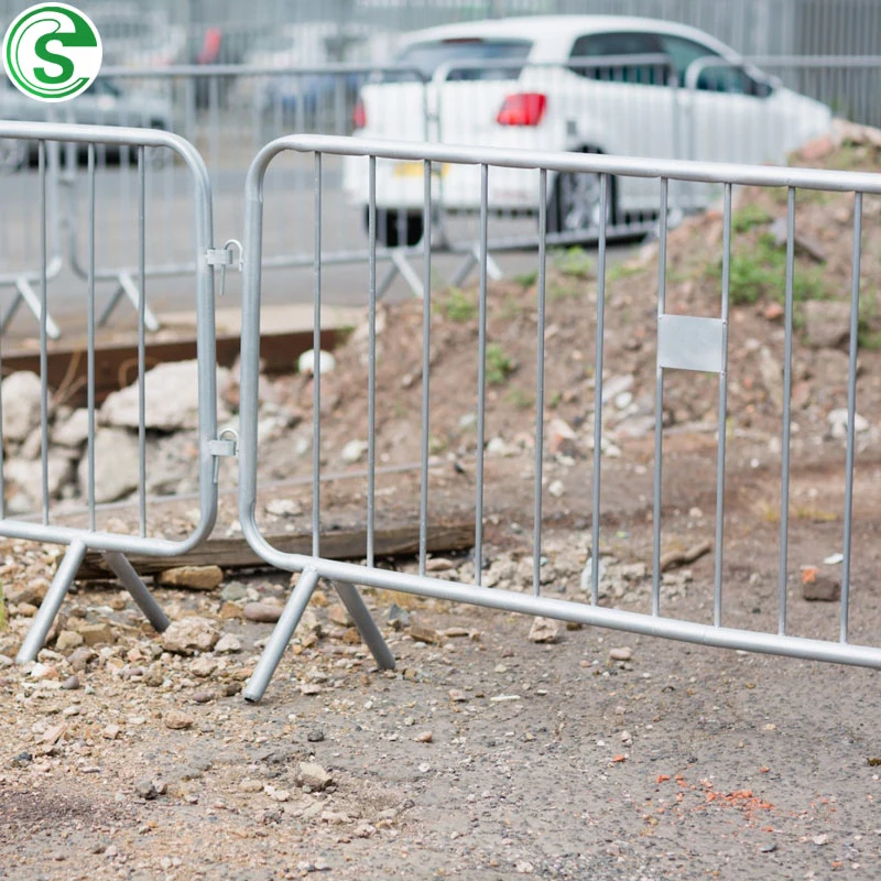 Portátiles baratos Barricada de la construcción de la barrera de acero inoxidable