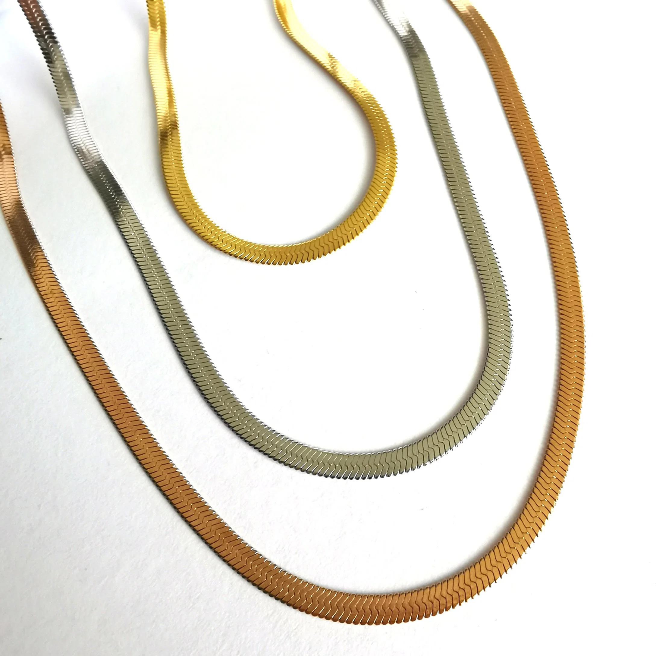 316L Edelstahl überttet Plated Heringbone Kette Halskette Fashion Jewelry Zubehör für Halskette Armband Geschenk Handwerk Design
