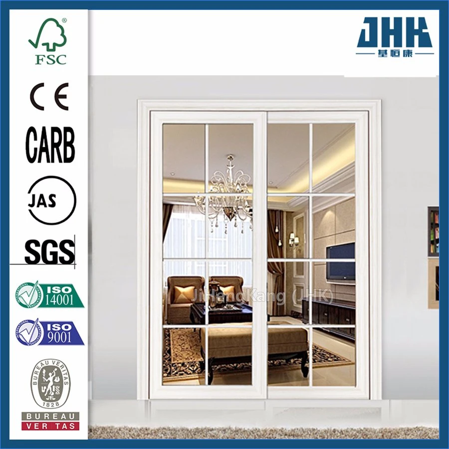 Jhk Frameless Wardrobe Exterior Wood Sliding Door Flush Lock