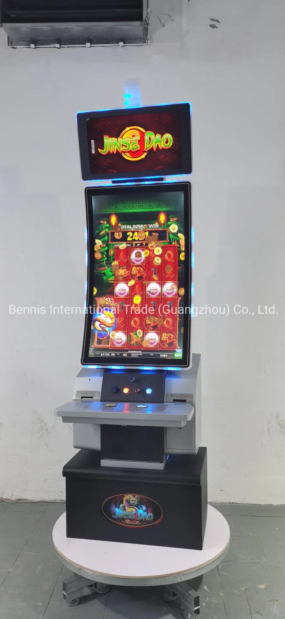 Casino Bar 43 Inch Vertical Touch Monitor Screen Coin Operated Game Machine for Fusion 4 Skill Game 5 in 1