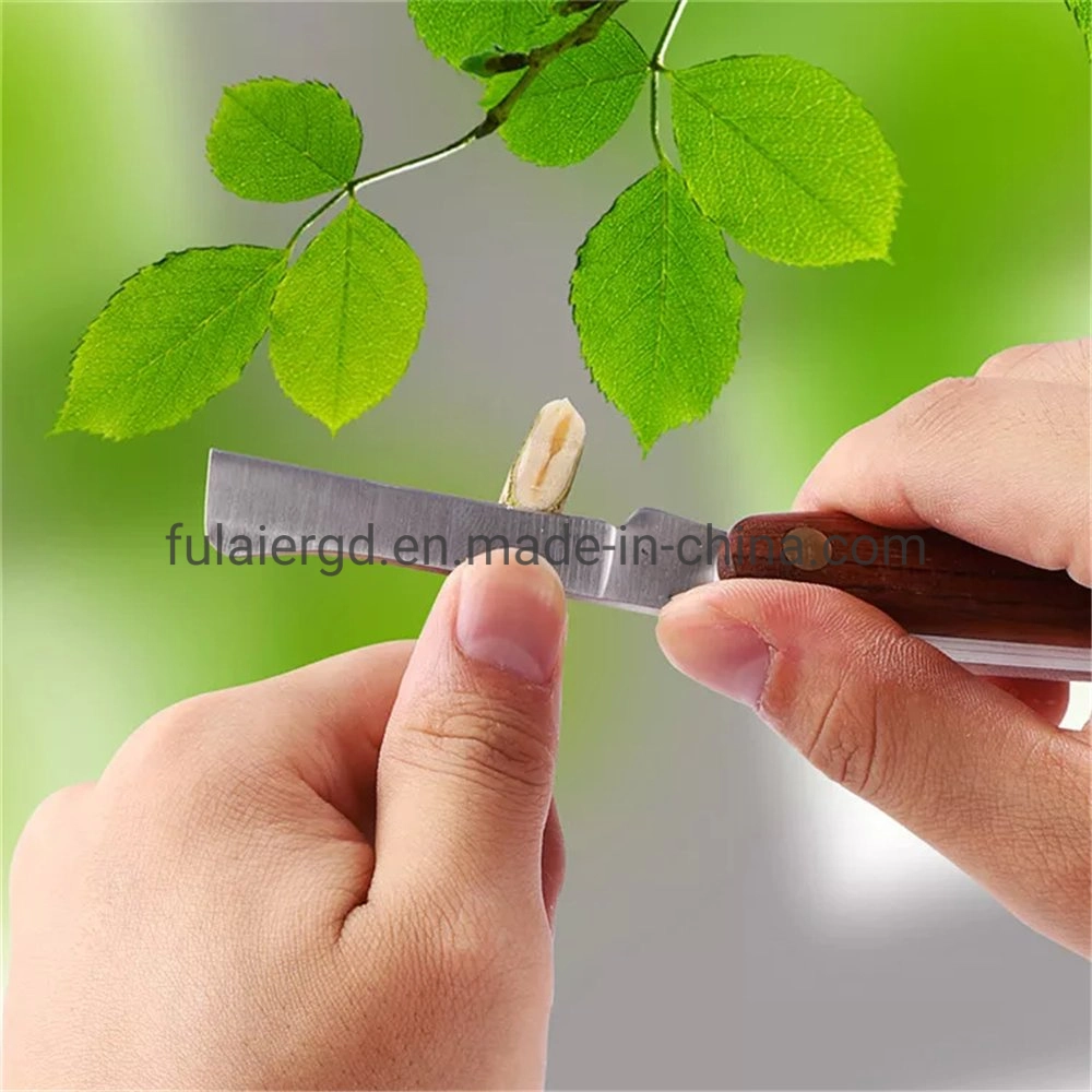 Wooden Handle Pruning Grafting Knife Folding Pocket Knife Budding Knife