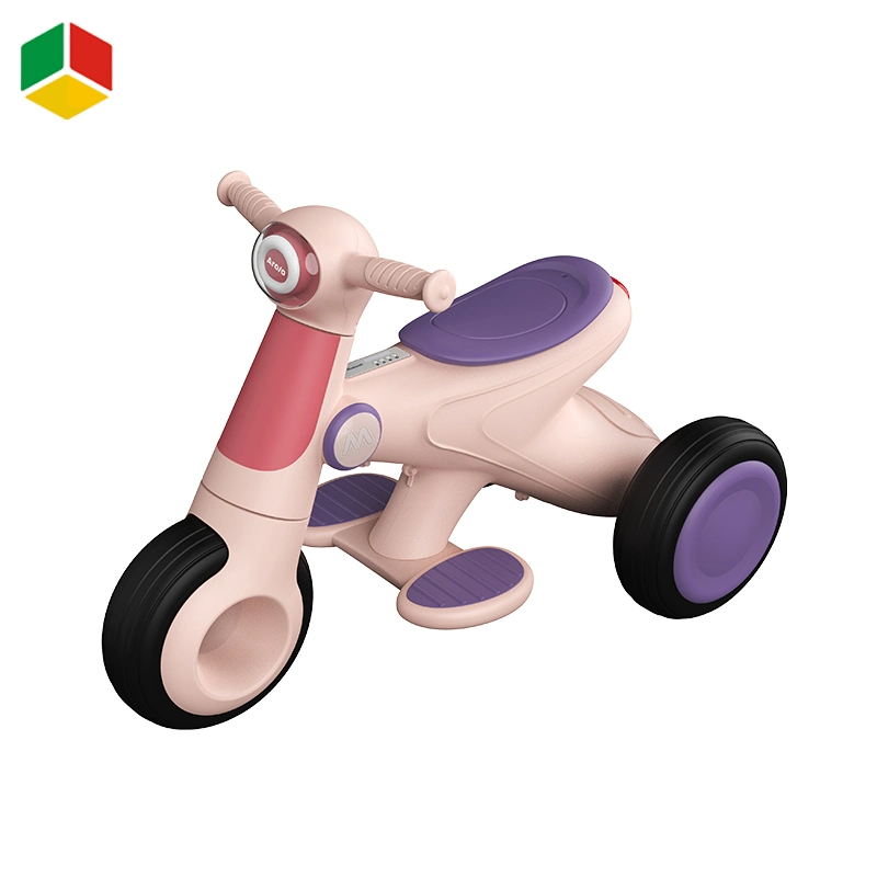 QS Toys China Factory Educational Children Baby Ride Car Toy Battery Operated Learning Stroller Tricycle Car Electric Moto 12V Baby Motorcycle for Kids 2 Year