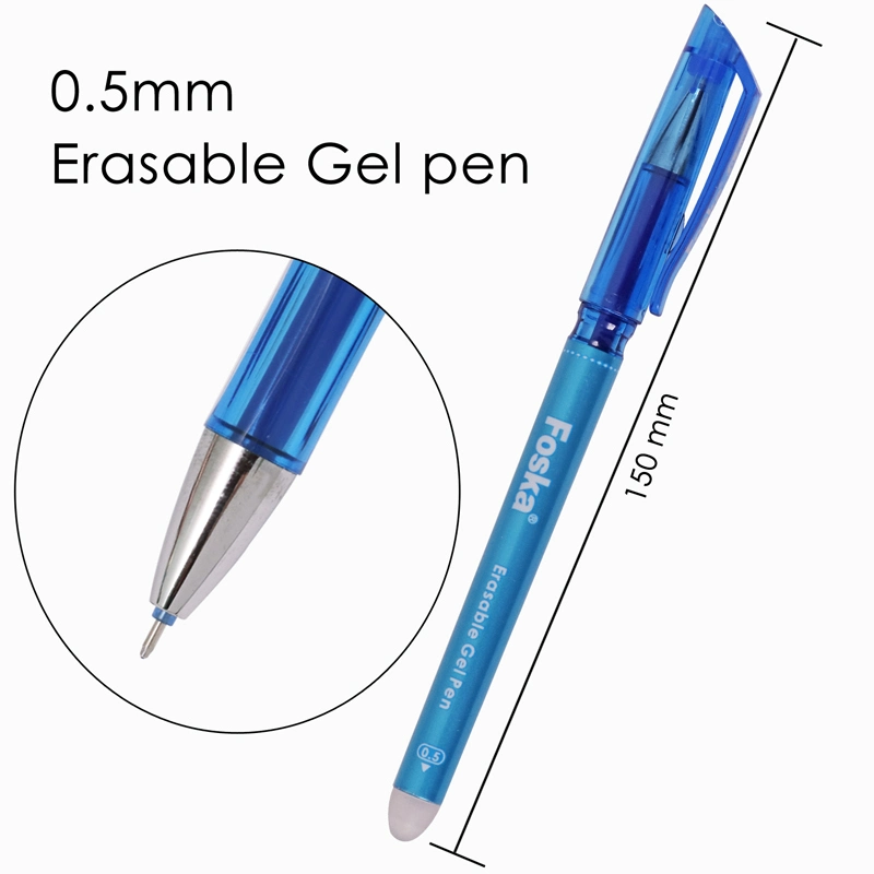 Foska Black and Blue Color Erasable Gel Ink Pen