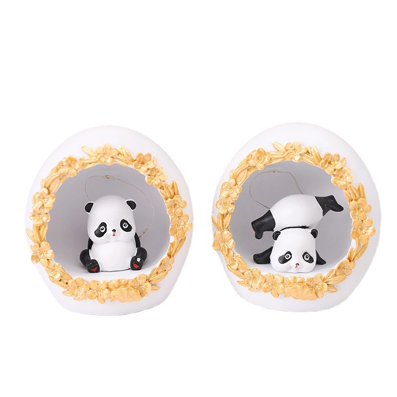 Wholesale/Supplier Glowing Panda Animal Cute Night Light Resin Crafts