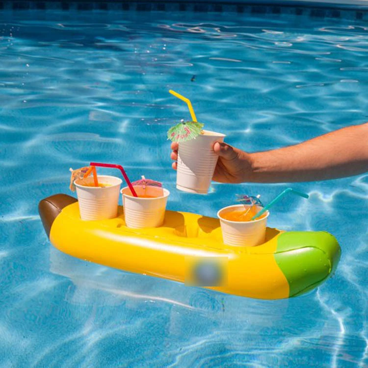 Pool Party Banana Boat Inflatable Multi Drink Holders