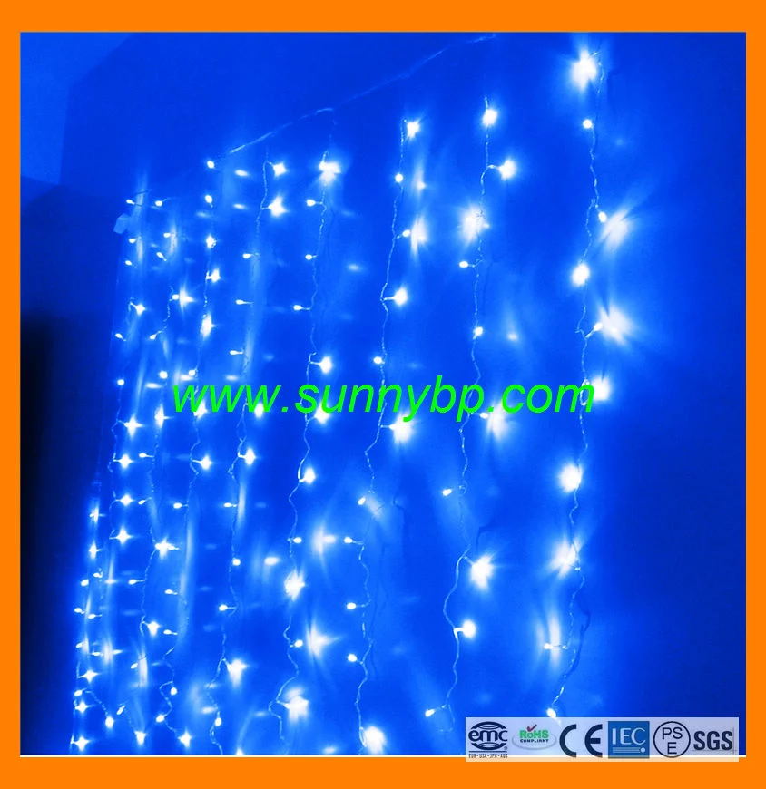 LED 20010m 20m 30m exterior LED Solar Carámbano Net la luz de Navidad