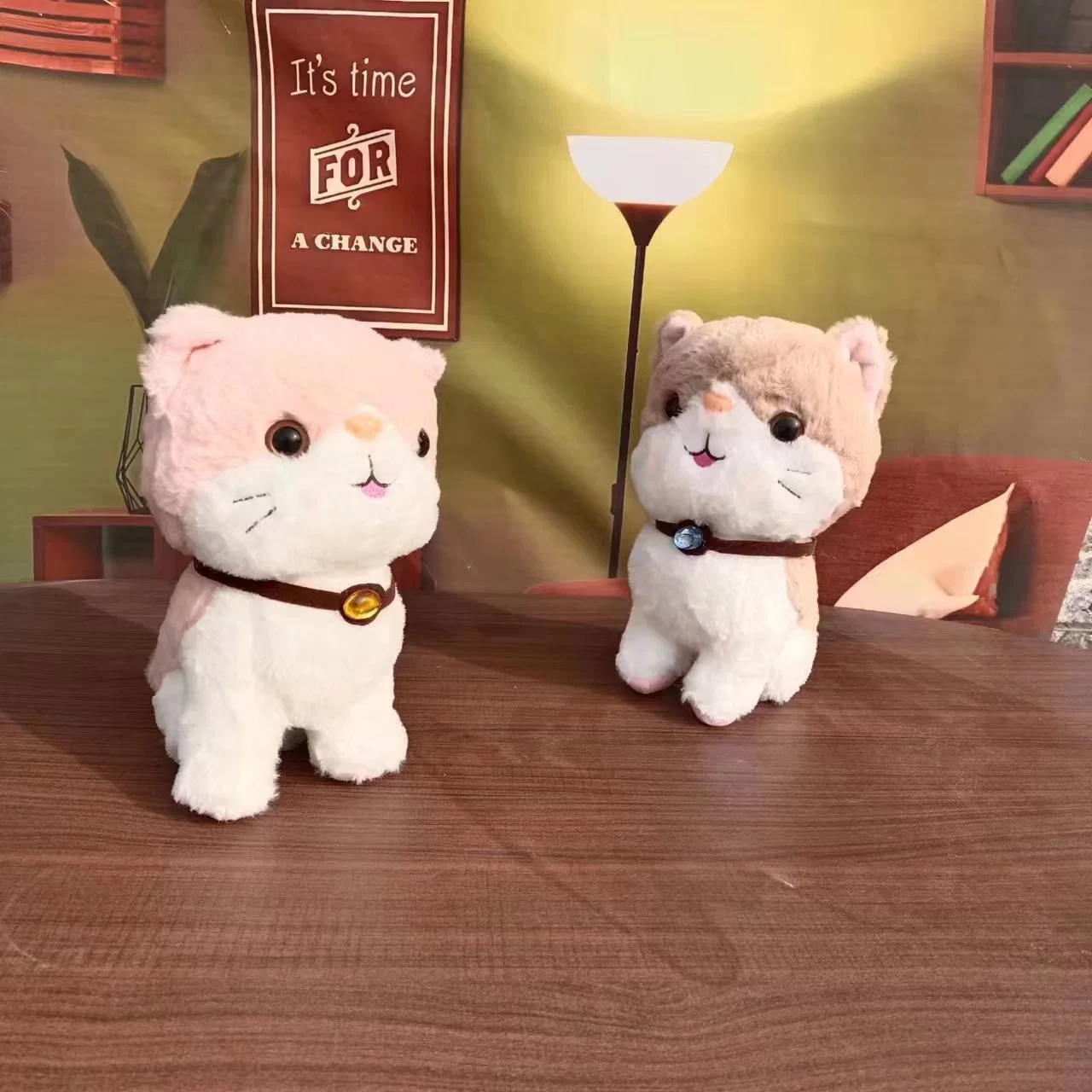 Jewel Cat Hot Selling Soft Toys Custom Stuffed Animal Manufacturer 25cm Doll Plush Toy for Claw Crane Machine