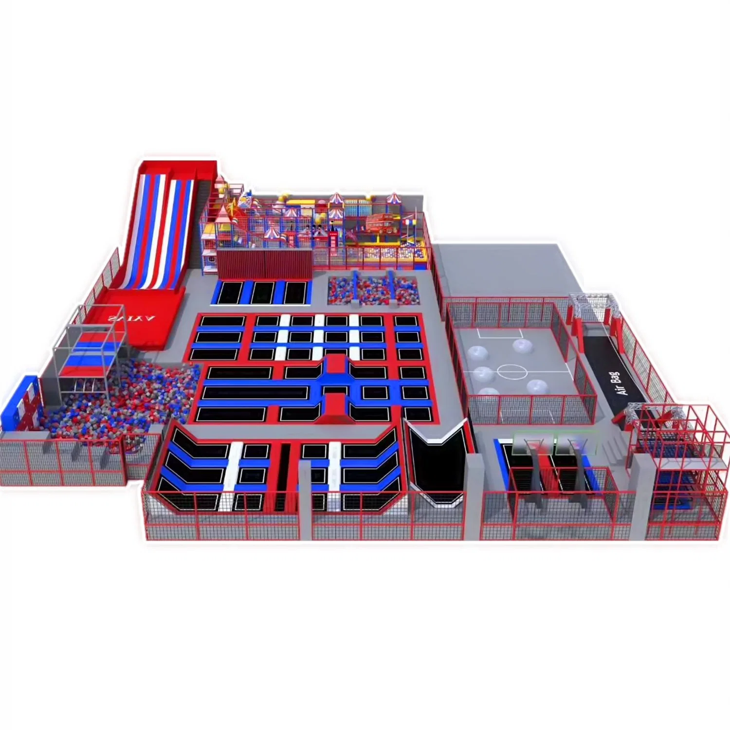 Customized Children's Large-Scale Gymnastics Commercial Trampoline Park Indoor Playground Equipment