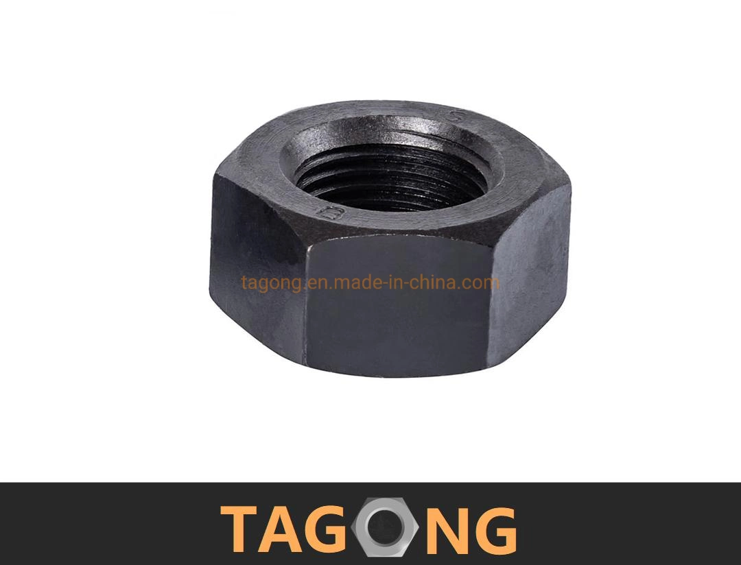 Black Class8 M52 Hex Nuts Heavy Nut ISO4032