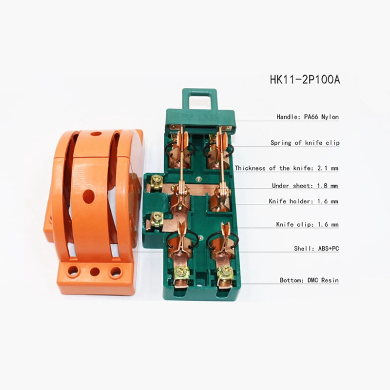 Wholesale/Supplier High Voltage Copper Type 2p225A Change Over Knife Switch