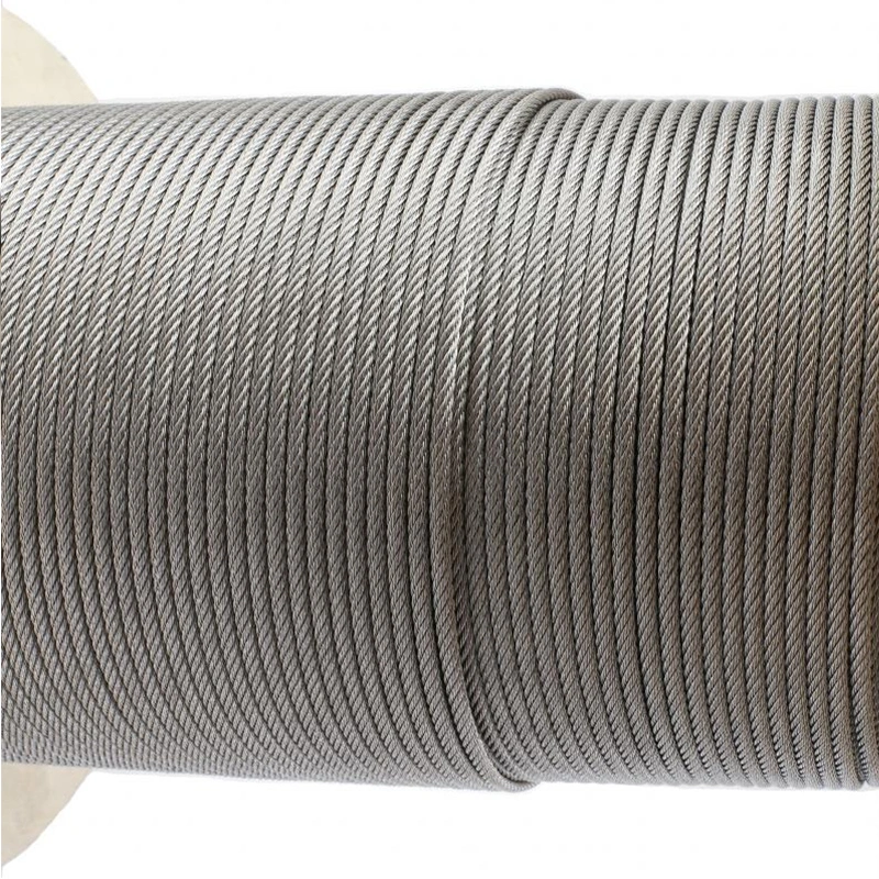 Electric Galvanized Steel Wire Rope 6X24+7FC Coil Packing Fiber Core