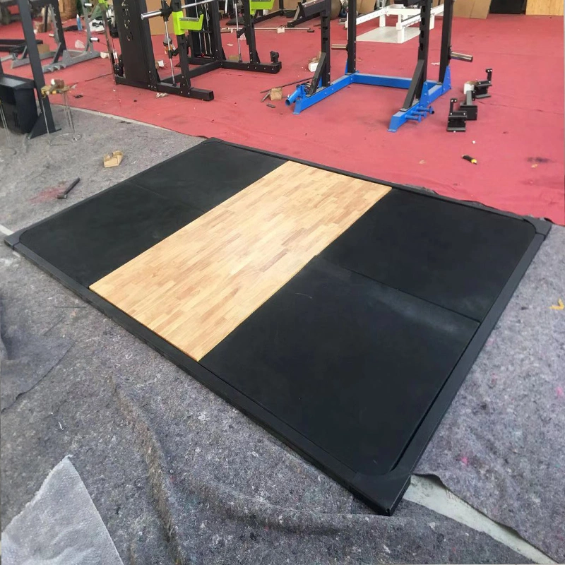 Strength Training Gym Rubber Weight Lifting Platform