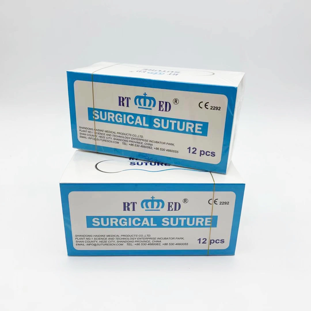 1/2 Circle Round Bodied Non Absorbable 0 1 0 2 0 3/0 5-0 10 0 Silk Suture