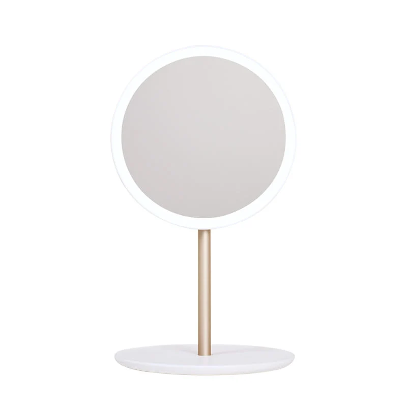 Make up Handheld LED Travel Mirror Portable Magic Bathroom Desktop Mirror with LED Lights Makeup Mirror LED