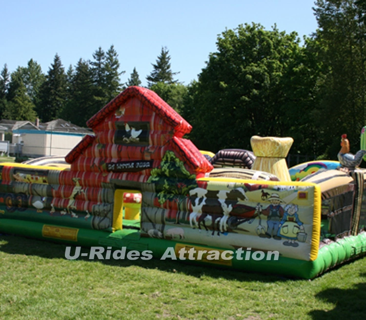 Commercial inflatable bouncer castle inflatable farm bouncer house