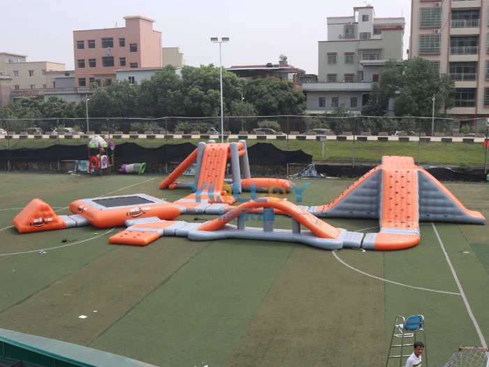 Inflatable Sport Obstacle Game Water Park on Lake