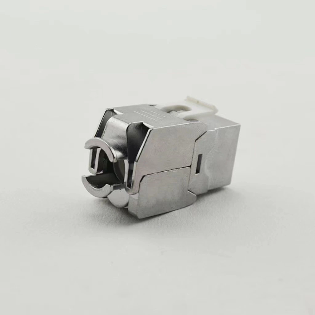 RJ45 cat8 Toolless Zinc Alloy keystone jack