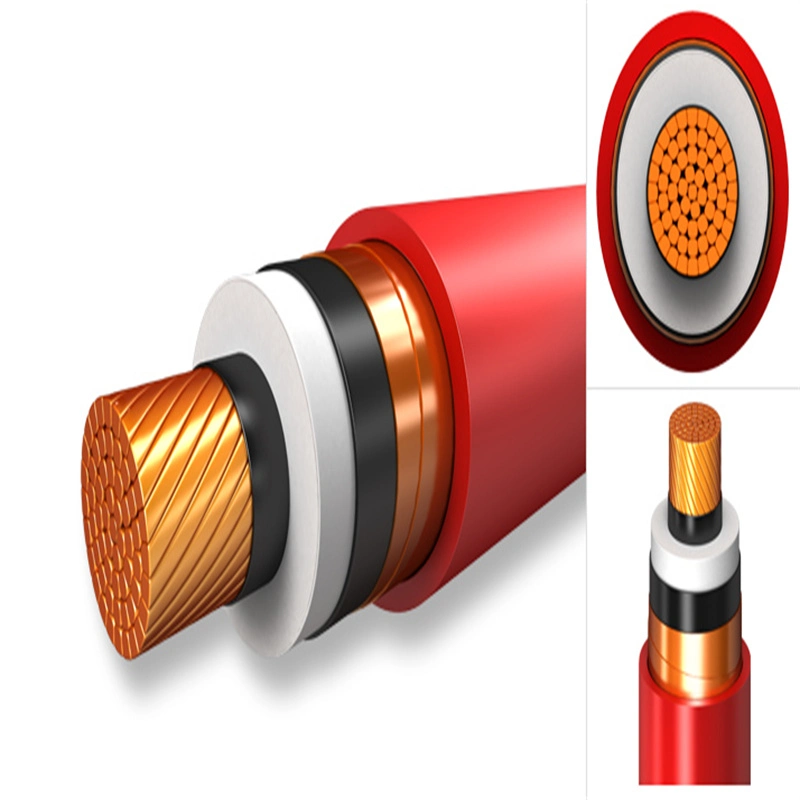 12/20kv Cu/XLPE/Cts/PVC/Awa/PVC 240 300 400 500 630 Sq mm Single Core Cable