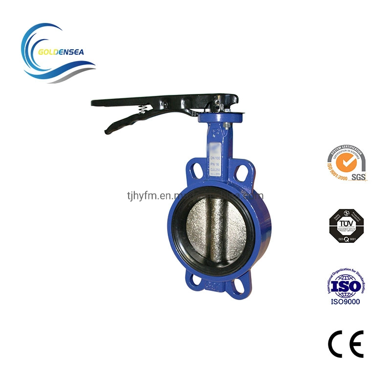 Short Pattern Hand Operated Double Flanged Butterfly Valve Butterfly Valves