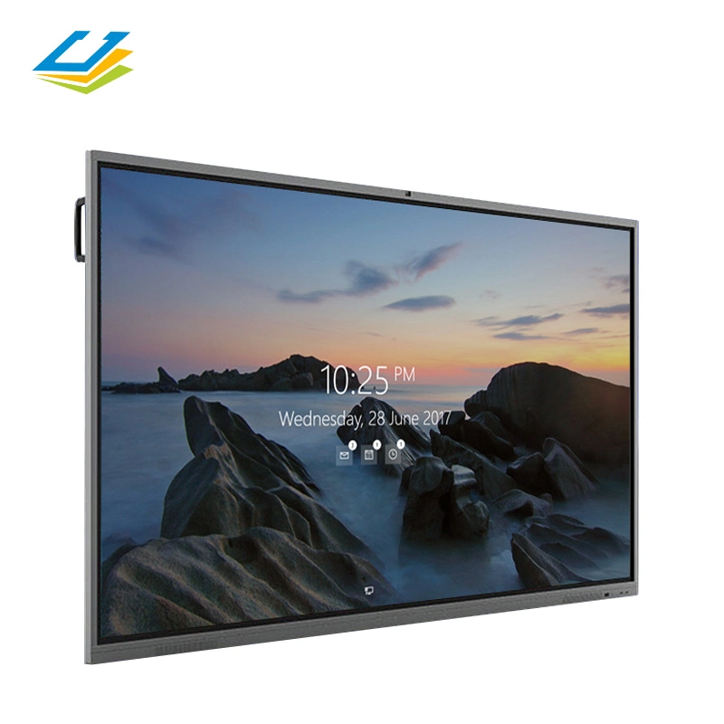 Ecrã de escrita interativo 4K de 86 polegadas ensino plano com ecrã tátil Smart Digital White Board TV