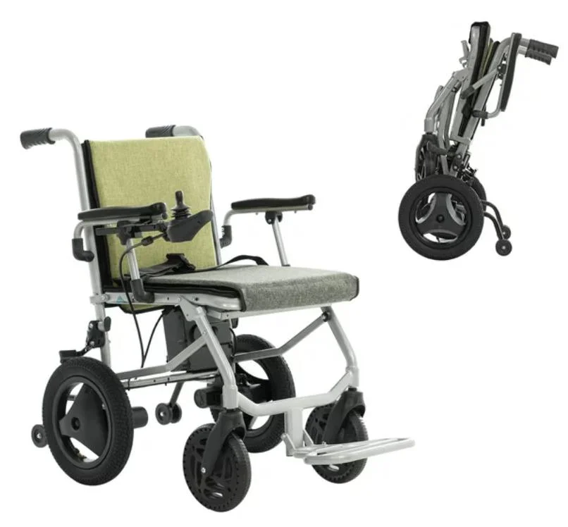 Lightweight Durable Aluminum Alloy Easy Fold Long Cruise Range Electric Power Wheelchair Weigh Only 30lbs