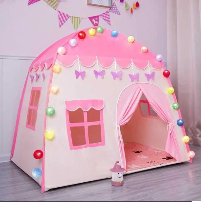 Kids Fordable Playhouse Double Door Design Multi-Color Indoor Child Toy Tent Outdoor Playground Christmas Gifts Toy Tent