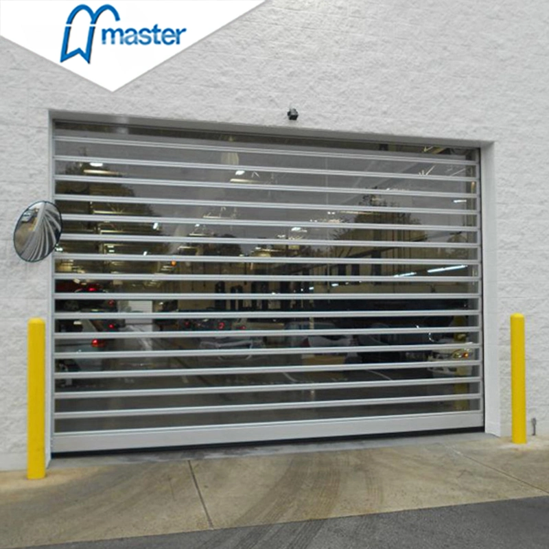 Master Well Aluminun PU Foamed Panel Electric Aluminum High Speed Spiral Shutter for Warehouse