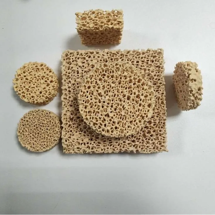 precio de fábrica de cerámica de alta calidad Zirconiumceramic Filtro de espuma del filtro de espuma de óxido de metal de fundición y la industria de fundición de acero