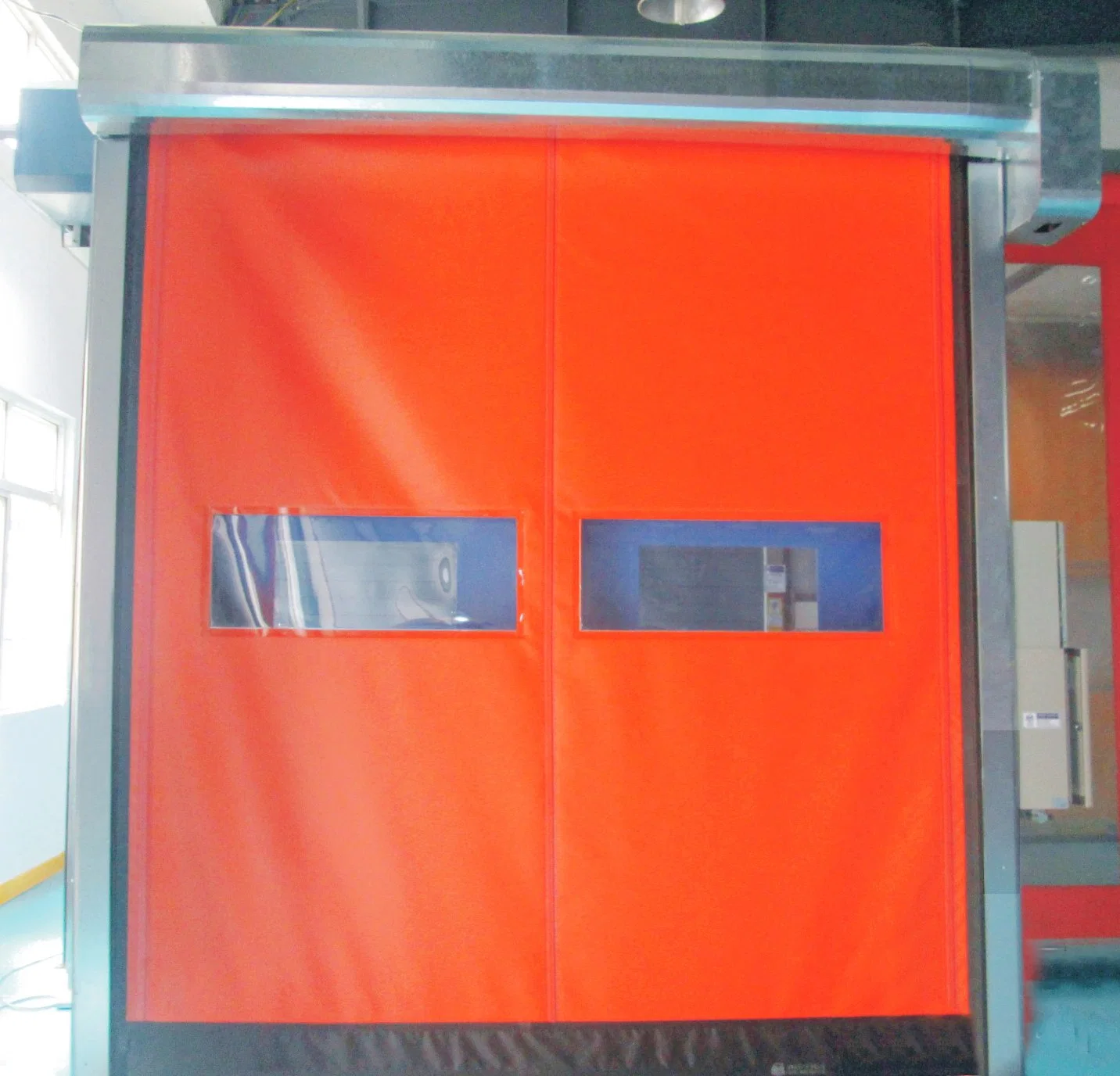 Rideau automatique en PVC étanche à l'air pour salle blanche, industriel, en usine de Chine Porte à grande vitesse pour l'usine alimentaire