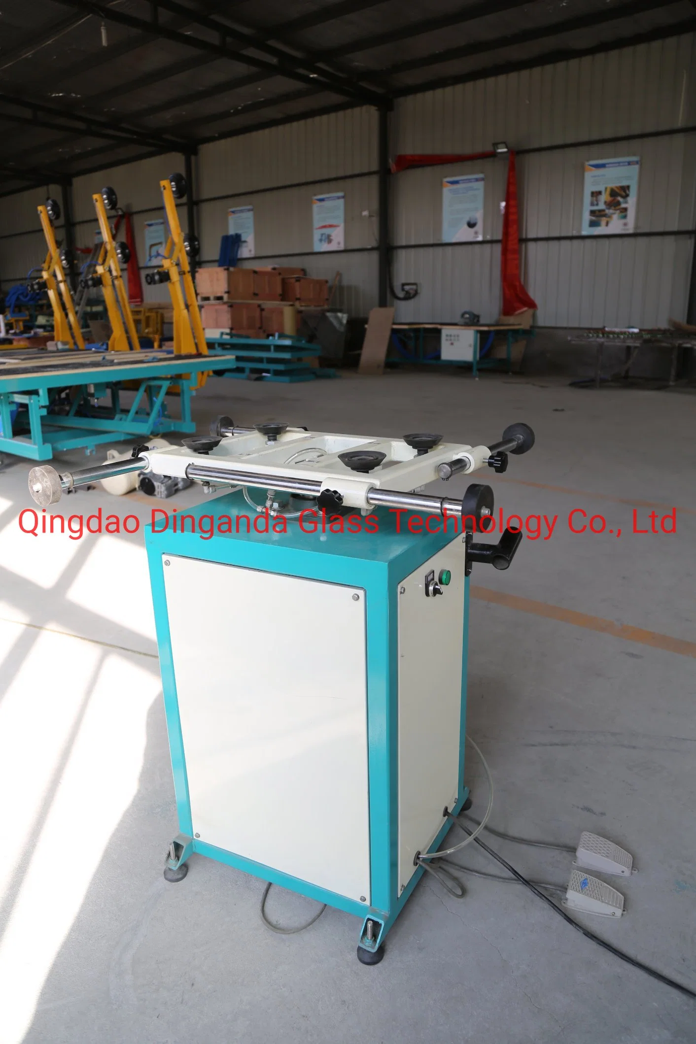 Insulated Glass Line Glass Sealing Machine Operating Platform Rotating Table with Extension Bars for Small Glass and Large Glass