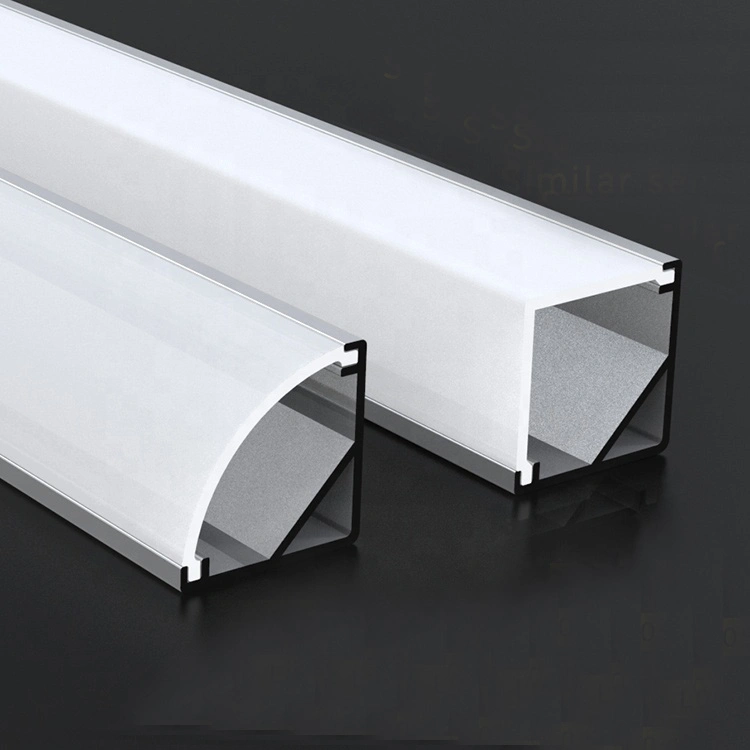 PC Diffuser Frosted Plastic Profile Extrusion LED Lighting Cover Linear Light Housing