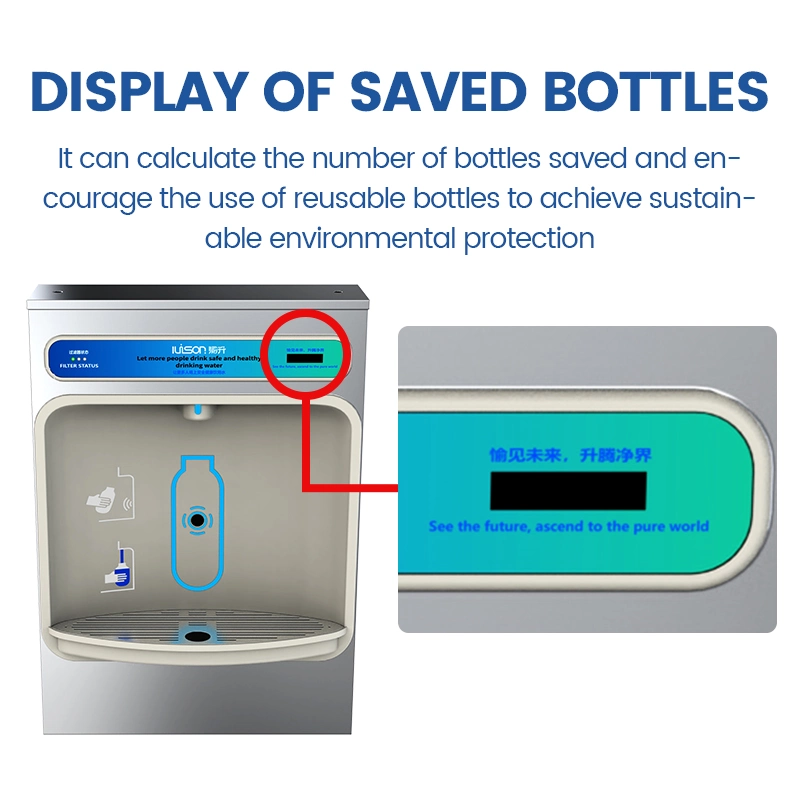 Wandmontierter Sensor Wasserkühler kommerzieller Wasserspender mit RO System