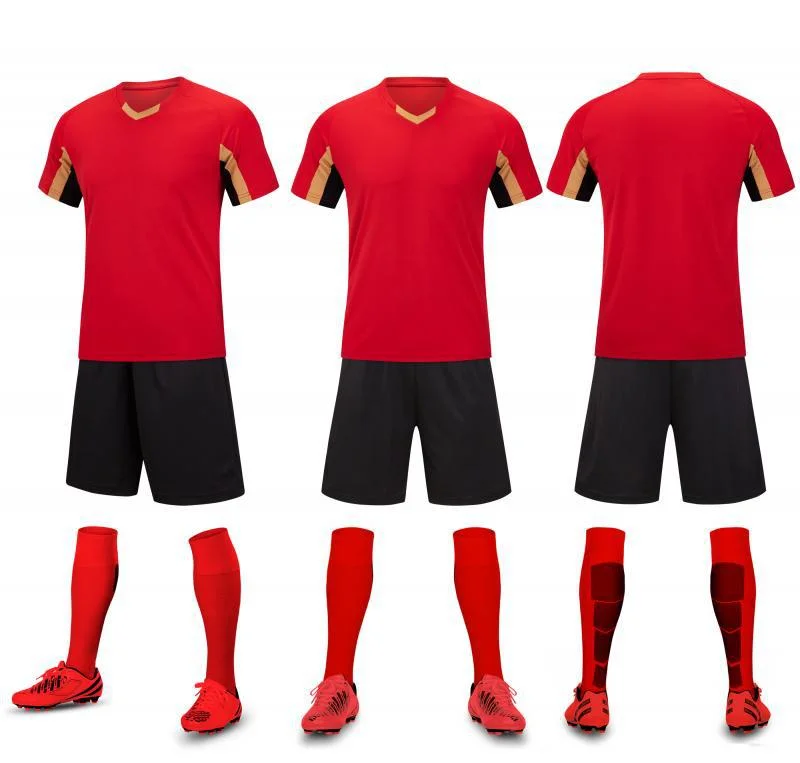 Hochwertige Fußball Trikots Fußball Training Uniform Kleidung Günstige Blank Fußballtrikot