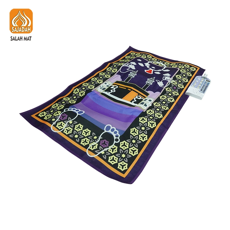 Tapis de prière électronique pliable interactif Hotly S315 pour enfants avec motif musulman.