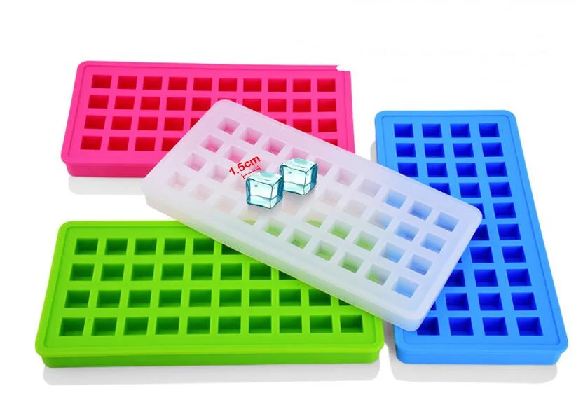 Food Grade Silicone Ice Square Mold Ice Lattice Box with Lids