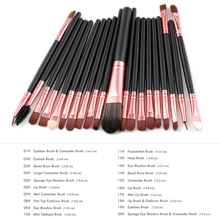 High quality/High cost performance 20PCS Makeup Brushes Sets Powder Foundation Eyeshadow Brush Kits Make up Brushes Professional Makeup Beauty Tools