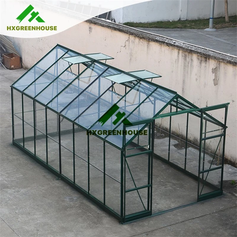 Shade Cloth Metal Greenhouse Base Modular Prefab Glass House Poly Green House