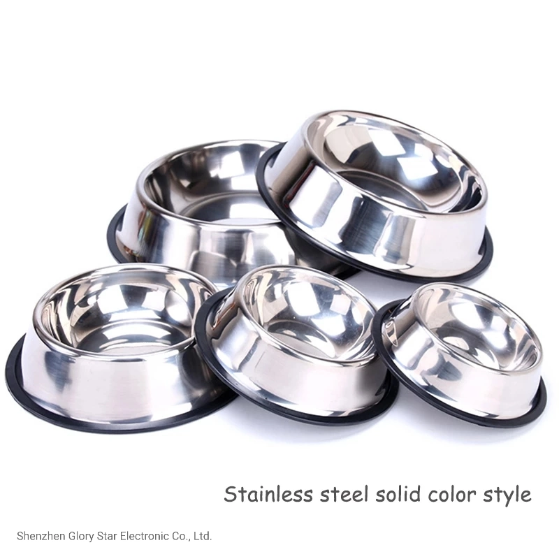 Stainless Steel Durable Anti-Fall Pet Feeding Food Dog Cat Bowl